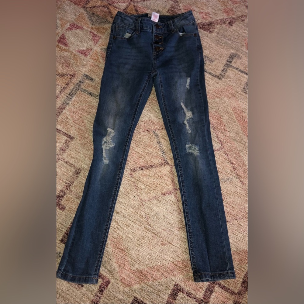 2 pairs of Girls Skinny Jeans, size 8